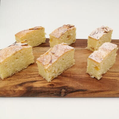 Apple and almond shortcake