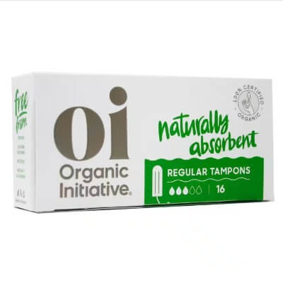 Oi Organic Cotton Tampons Regular, 16 pack