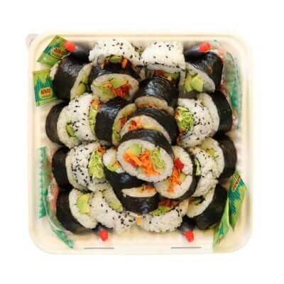 Vegan sushi platter