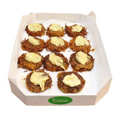 Petite fritters, cakes, patties