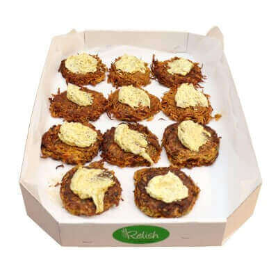 Petite fritters, cakes, patties