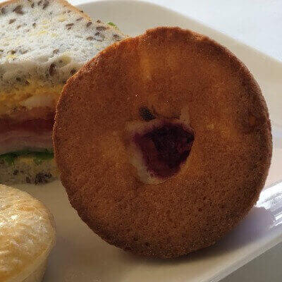 Coconut & berry friand