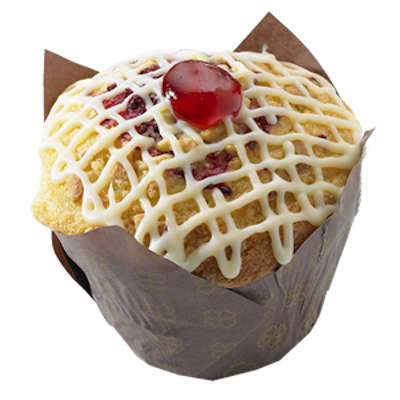 Raspberry & White Choc Muffin