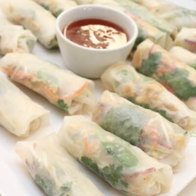 Vietnamese rice paper wraps